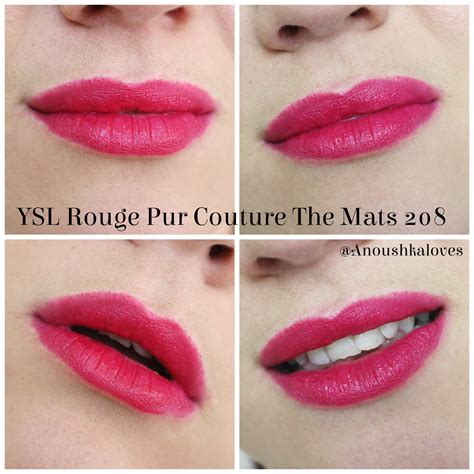 ysl rouge pur couture mat 208|YSL pur couture matte.